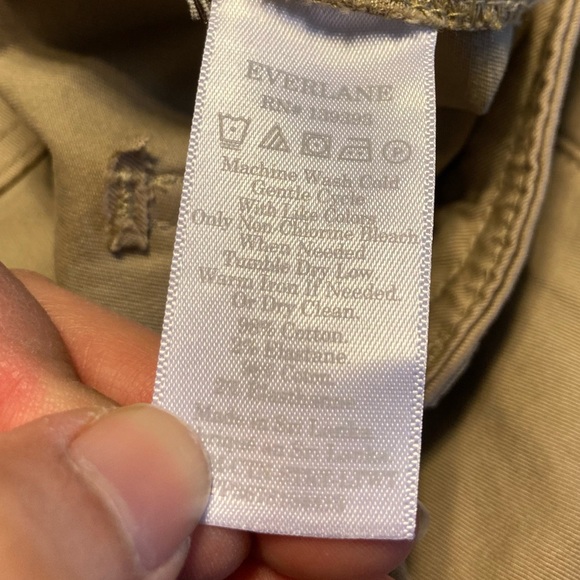 NWOT Everlane Khaki Skinny Pants Trousers Size 4 - Picture 6 of 13